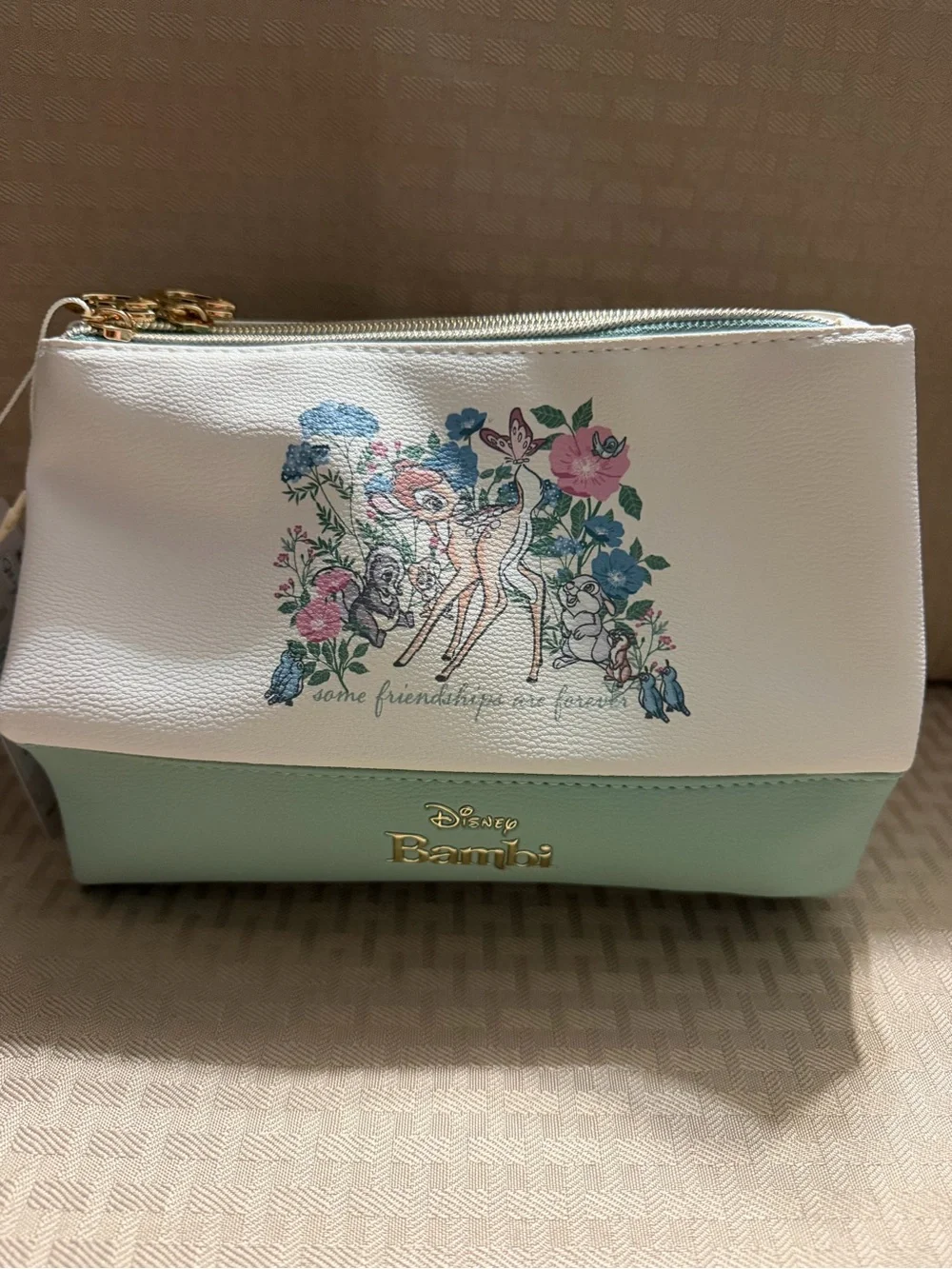 Bambi Floral Zip Makeup bag